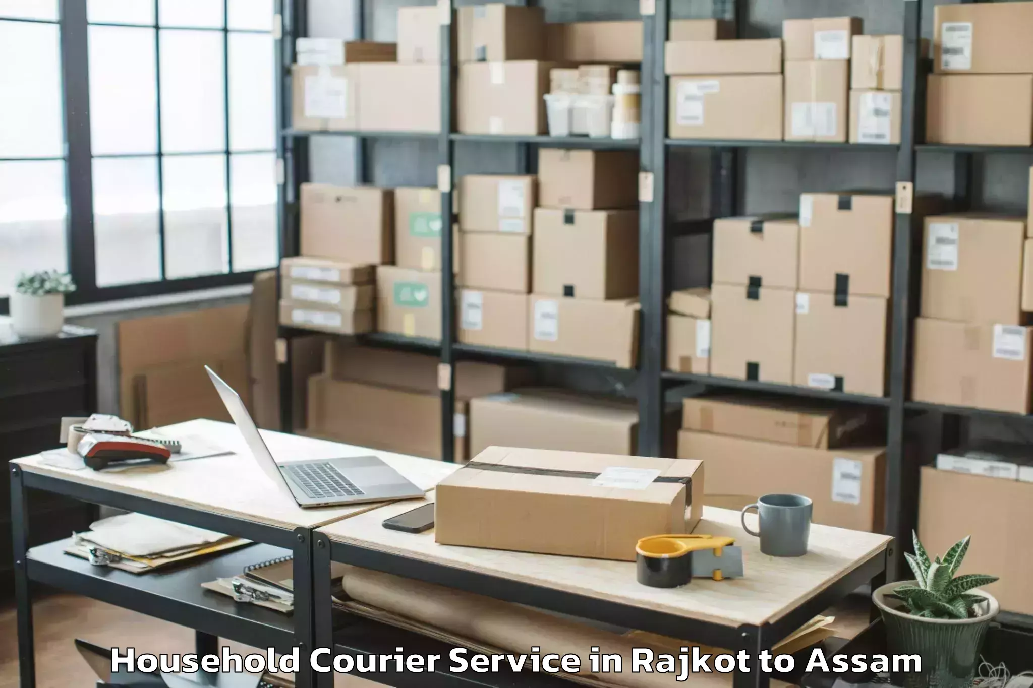 Book Your Rajkot to Kampur Household Courier Today